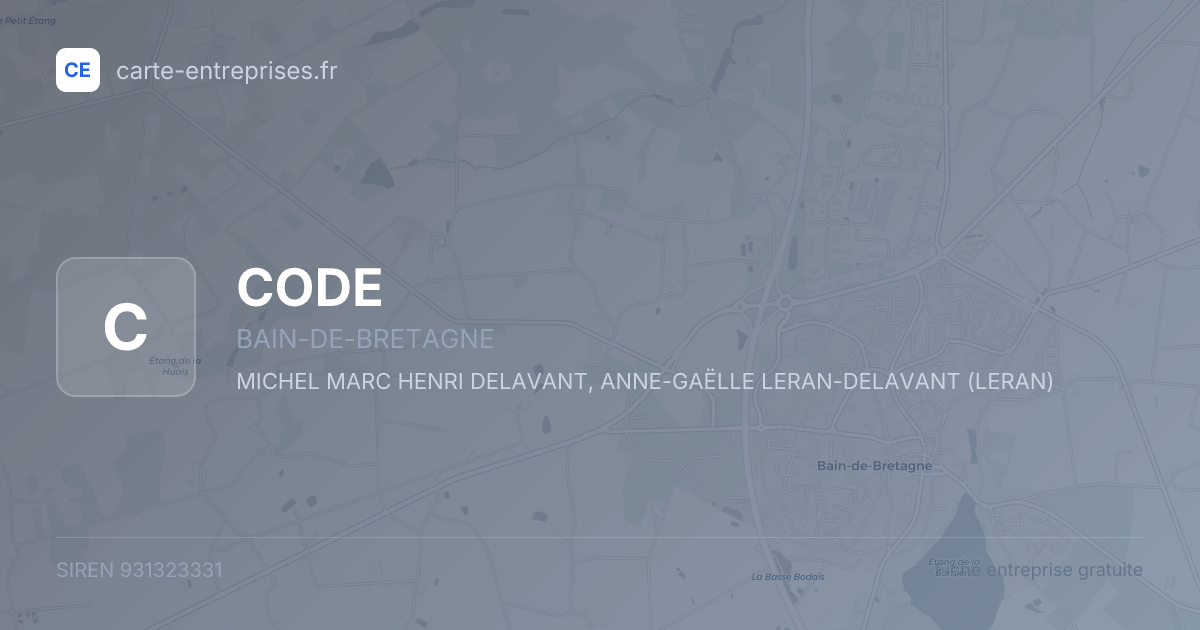 CODE — 931323331 — fiche entreprise