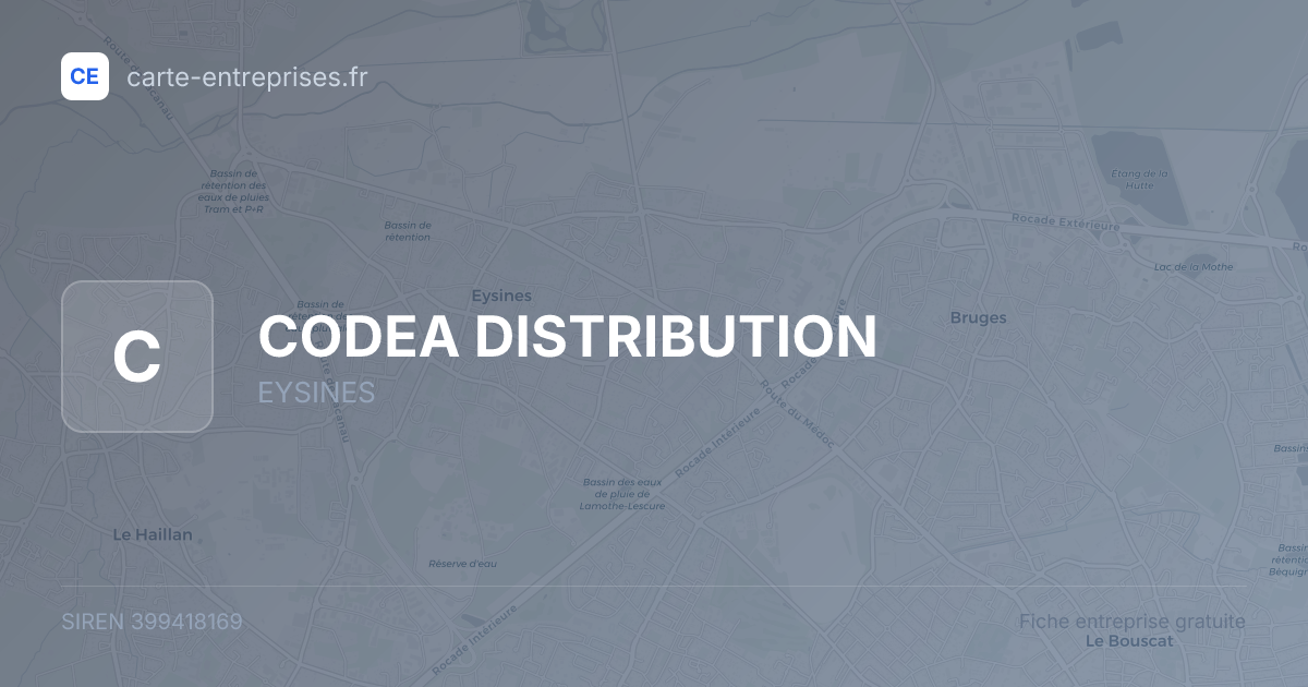 CODEA DISTRIBUTION — 399418169 — fiche entreprise
