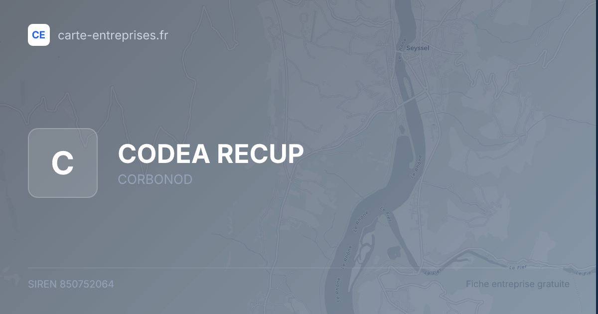 CODEA RECUP — 850752064 — fiche entreprise