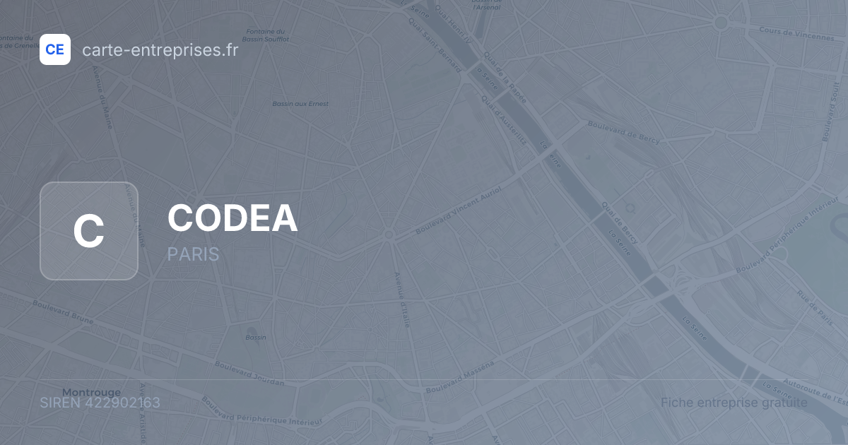 CODEA — 422902163 — fiche entreprise