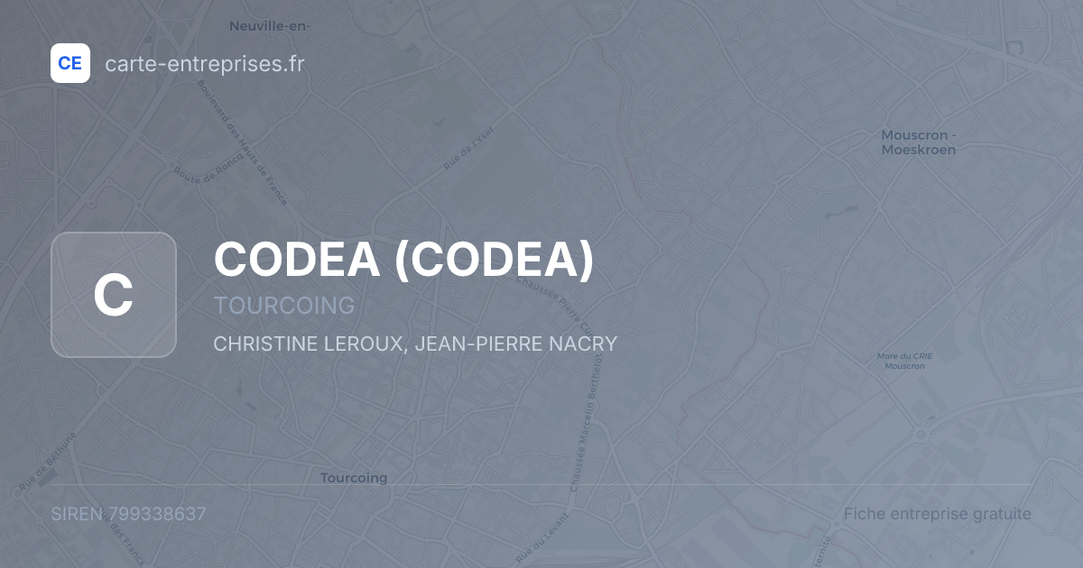 CODEA — 799338637 — fiche entreprise