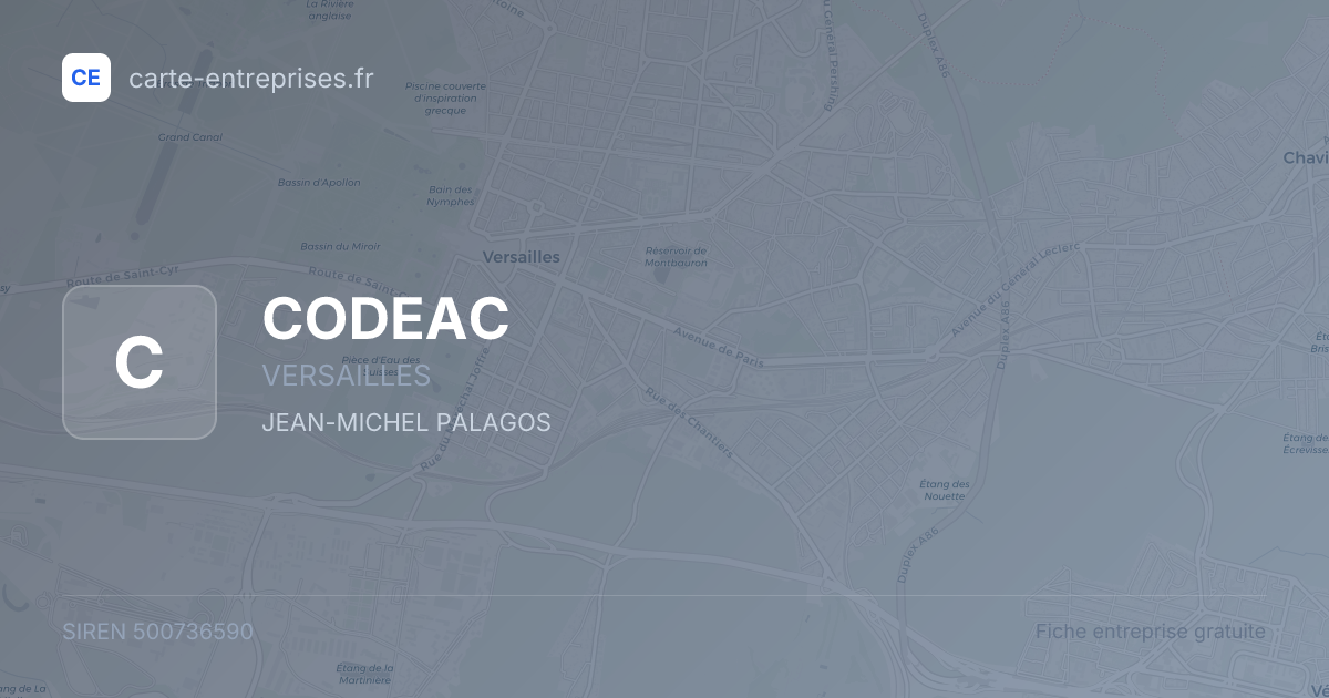 CODEAC — 500736590 — fiche entreprise