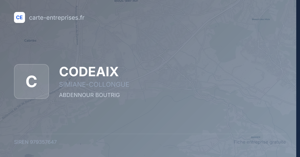 CODEAIX — 979357647 — fiche entreprise