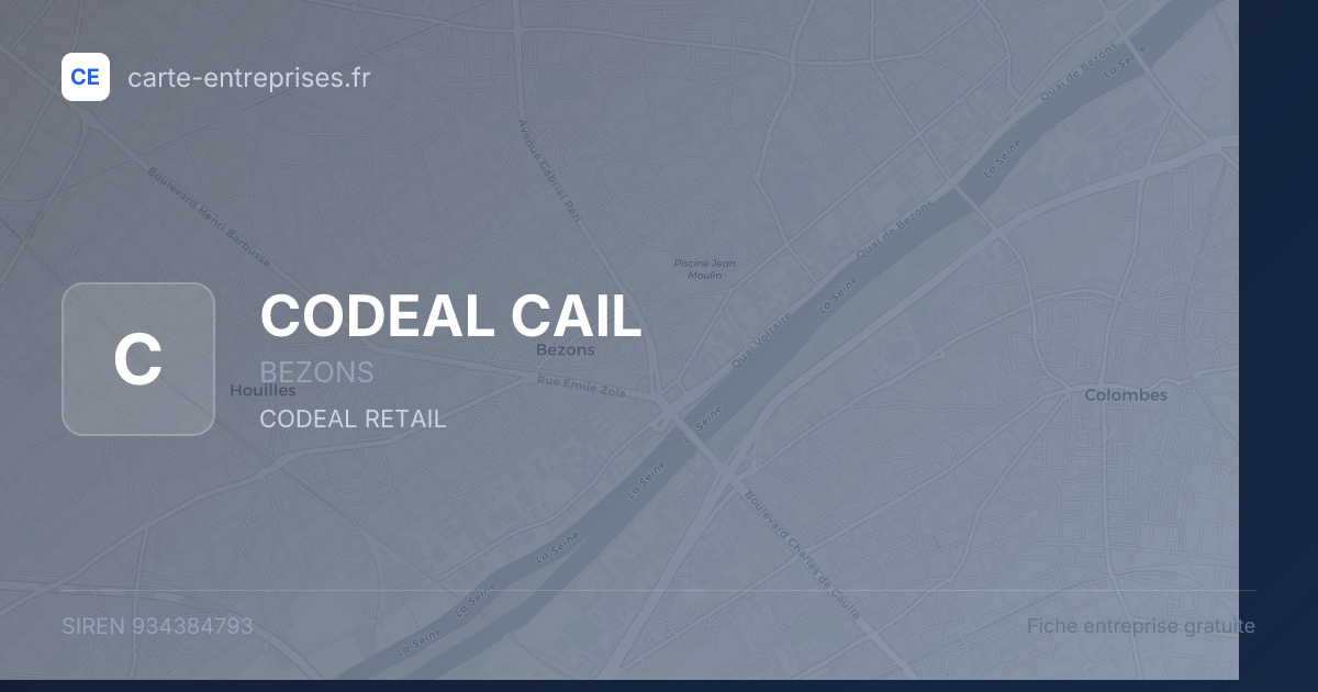 CODEAL CAIL — 934384793 — fiche entreprise
