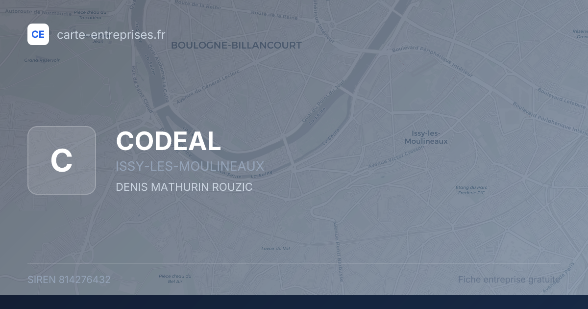 CODEAL — 814276432 — fiche entreprise