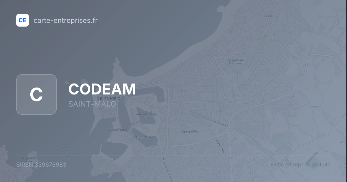 CODEAM — 339676983 — fiche entreprise