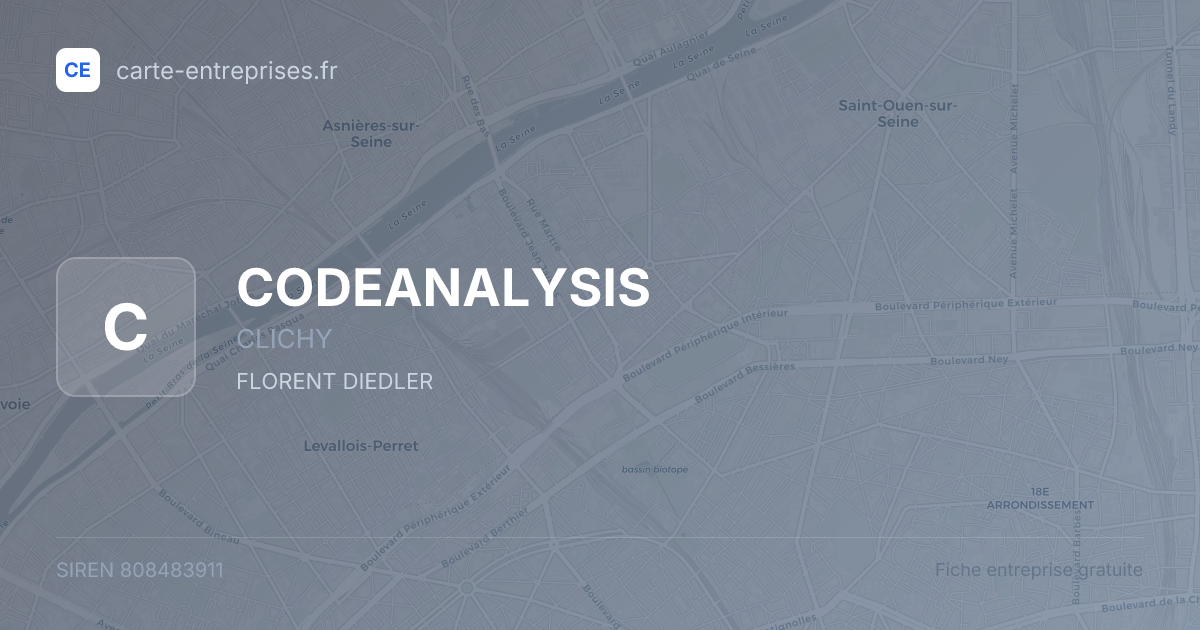 CODEANALYSIS — 808483911 — fiche entreprise