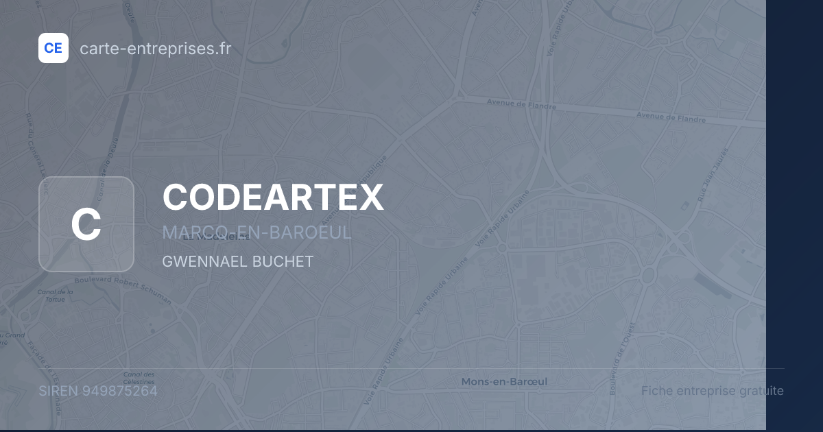CODEARTEX — 949875264 — fiche entreprise