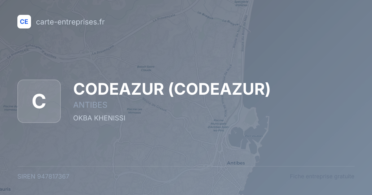 CODEAZUR — 947817367 — fiche entreprise
