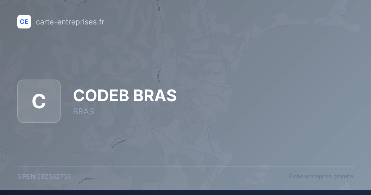 CODEB BRAS — 532032703 — fiche entreprise