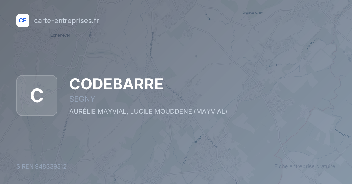 CODEBARRE — 948339312 — fiche entreprise