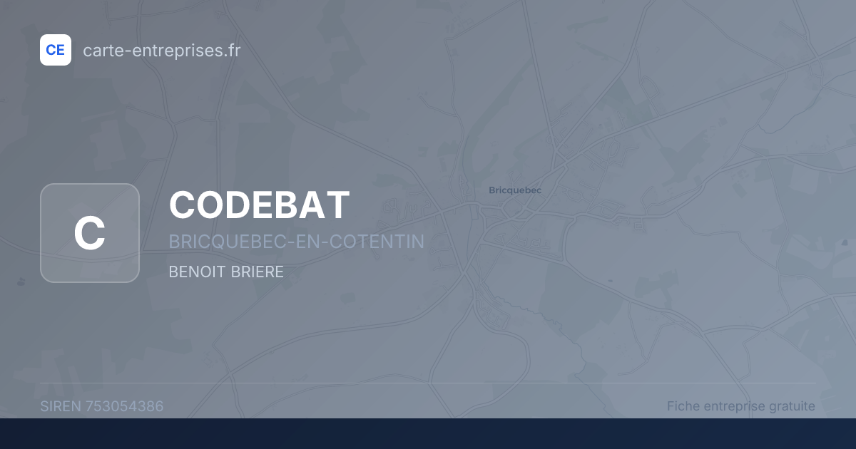 CODEBAT — 753054386 — fiche entreprise
