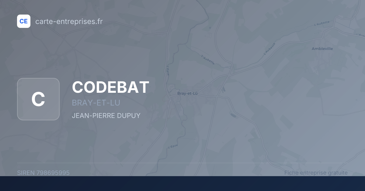 CODEBAT — 798695995 — fiche entreprise