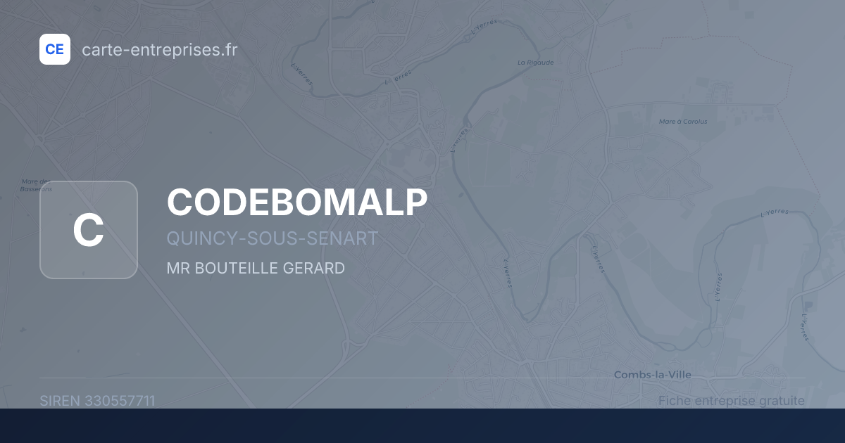 CODEBOMALP — 330557711 — fiche entreprise