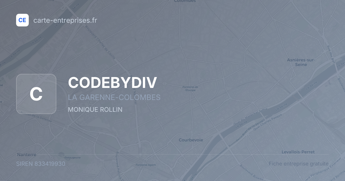 CODEBYDIV — 833419930 — fiche entreprise