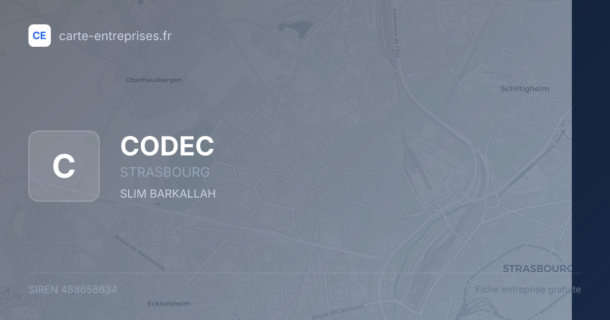 CODEC — 488658634 — fiche entreprise
