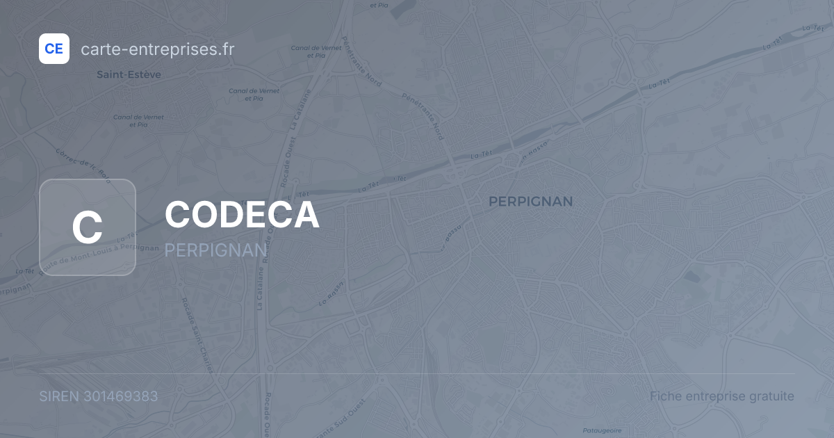CODECA — 301469383 — fiche entreprise