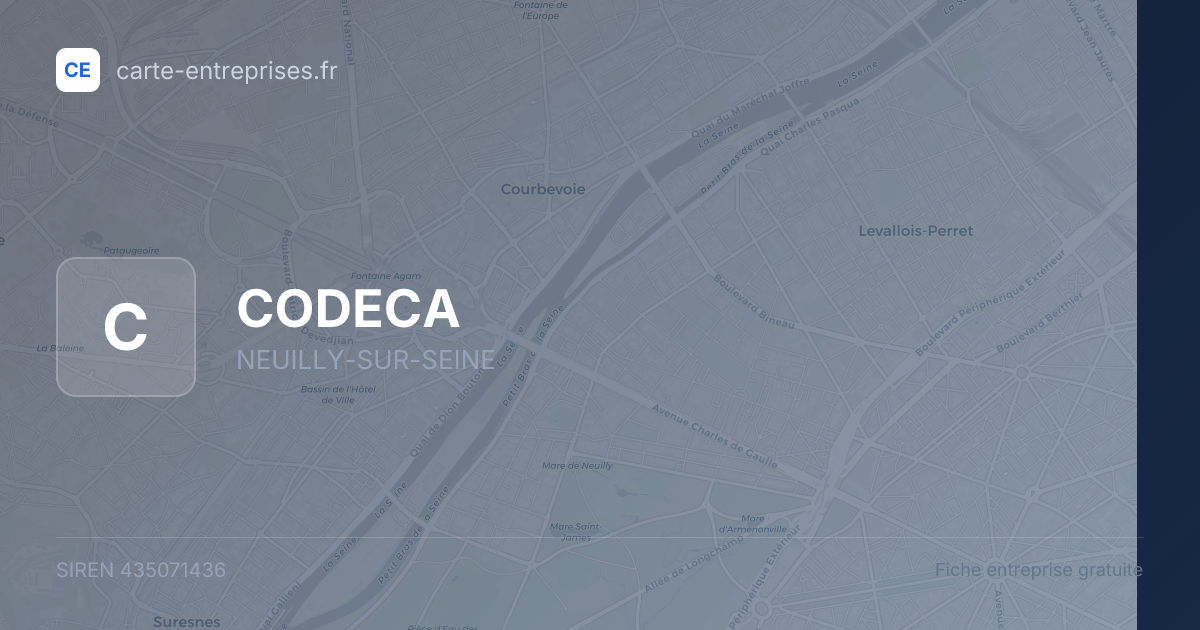 CODECA — 435071436 — fiche entreprise
