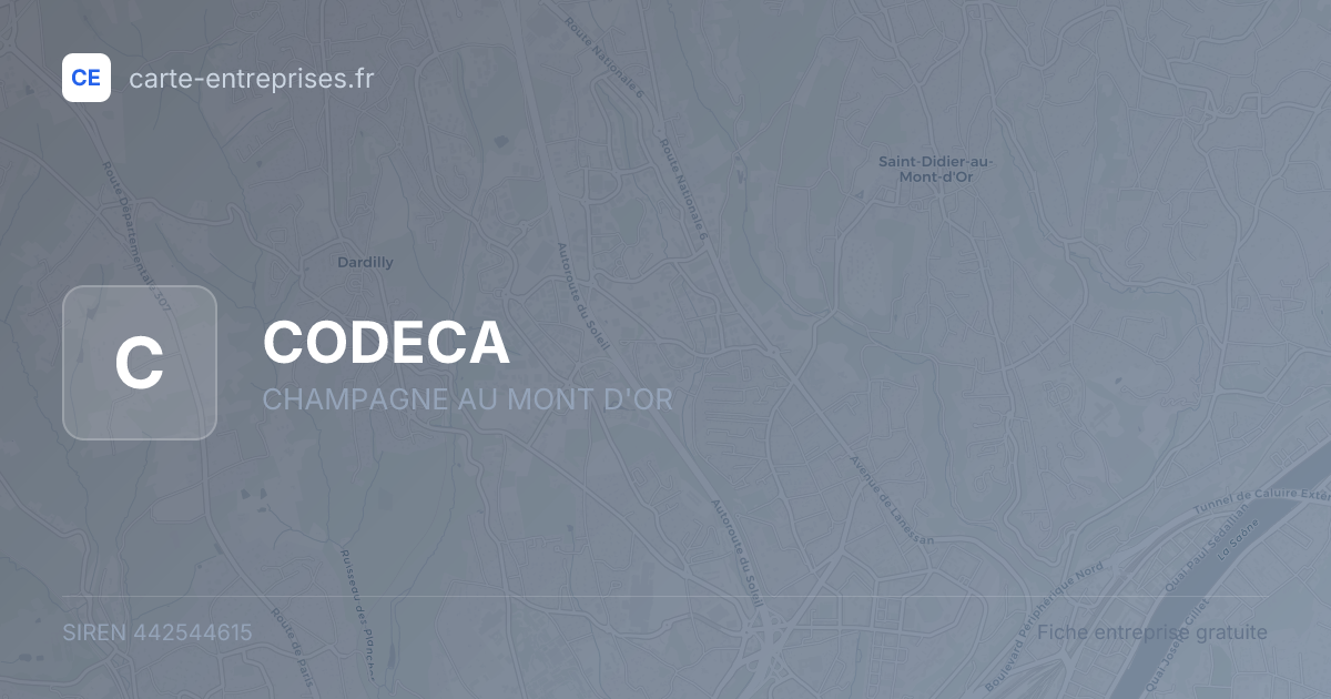 CODECA — 442544615 — fiche entreprise