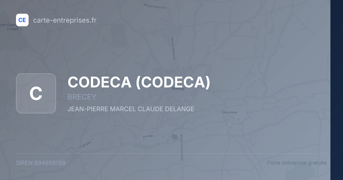 CODECA — 894659788 — fiche entreprise