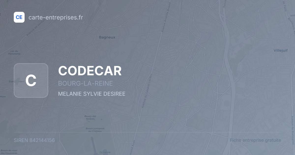 CODECAR — 842144156 — fiche entreprise