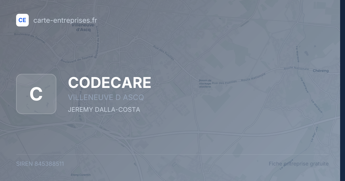 CODECARE — 845388511 — fiche entreprise