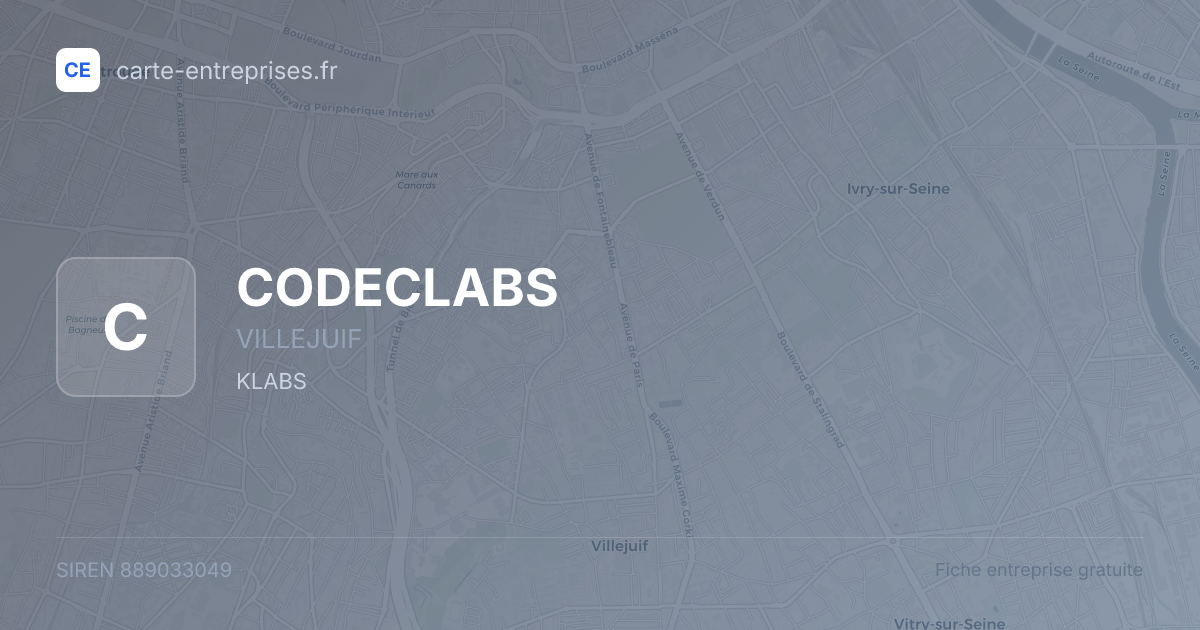 CODECLABS — 889033049 — fiche entreprise