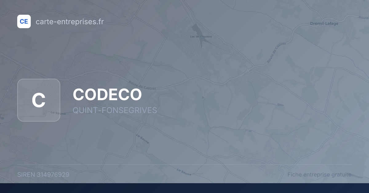 CODECO — 314976929 — fiche entreprise