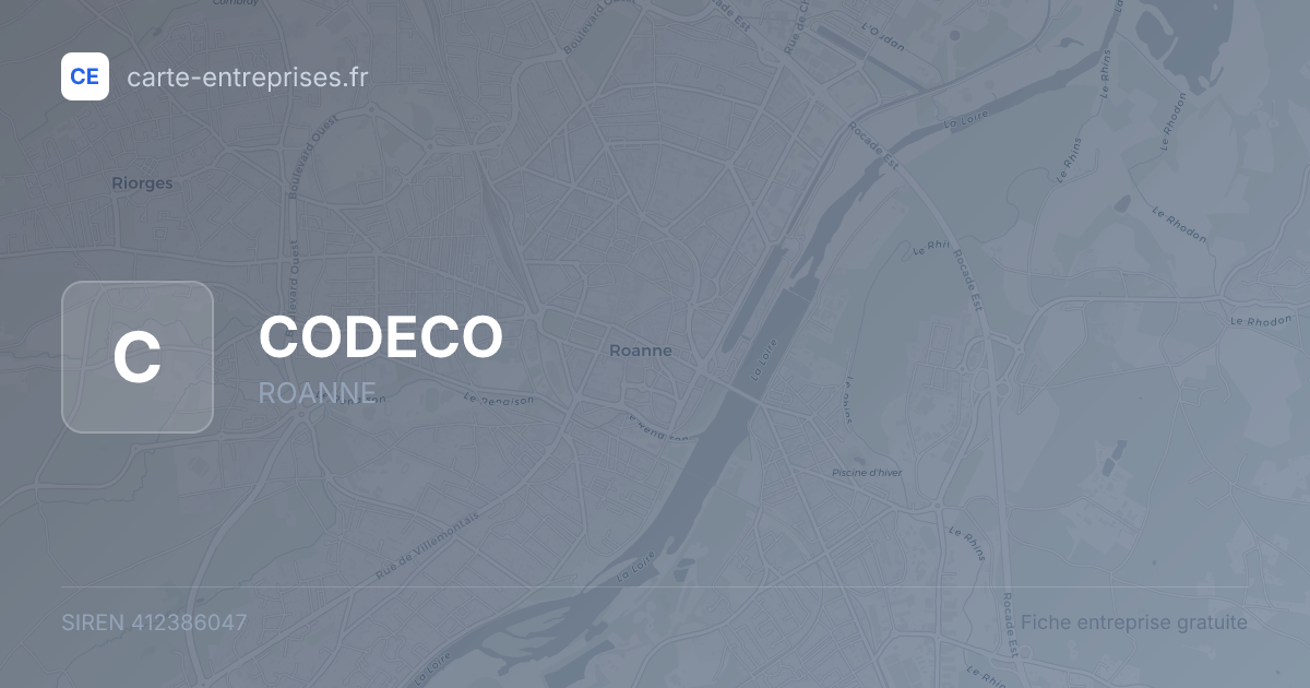 CODECO — 412386047 — fiche entreprise