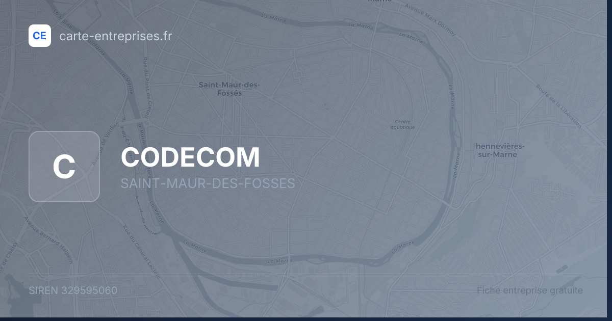 CODECOM — 329595060 — fiche entreprise