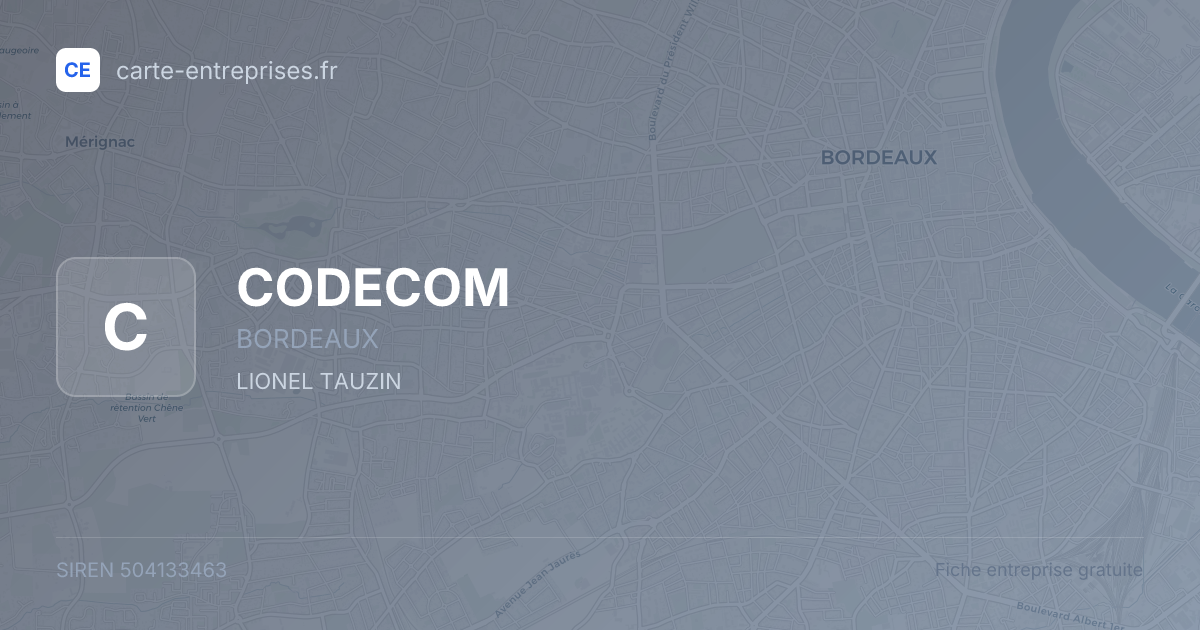 CODECOM — 504133463 — fiche entreprise