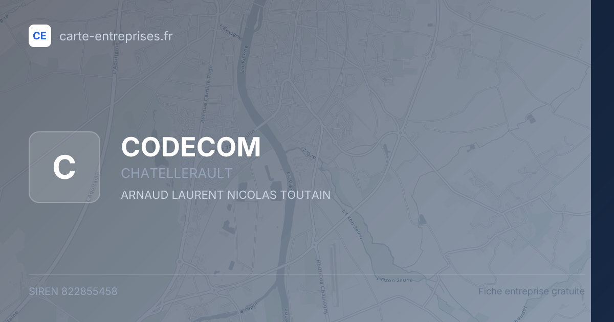 CODECOM — 822855458 — fiche entreprise