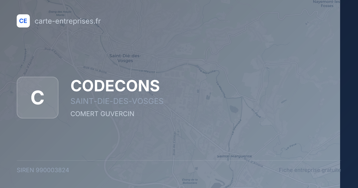 CODECONS — 990003824 — fiche entreprise