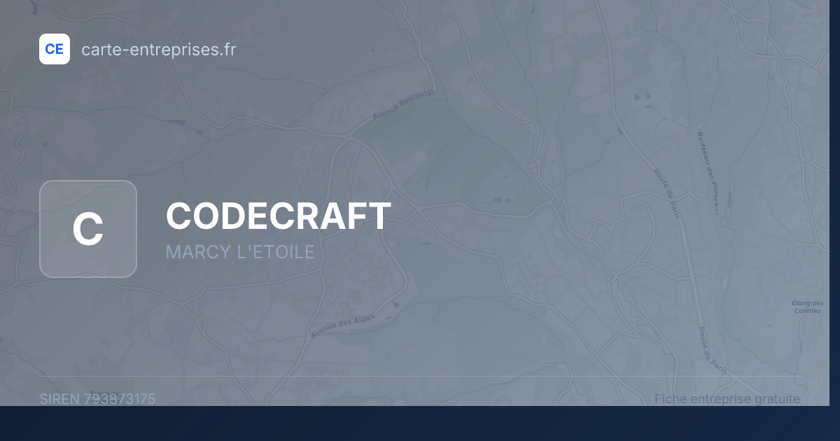 CODECRAFT — 793873175 — fiche entreprise