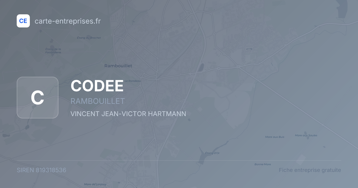 CODEE — 819318536 — fiche entreprise