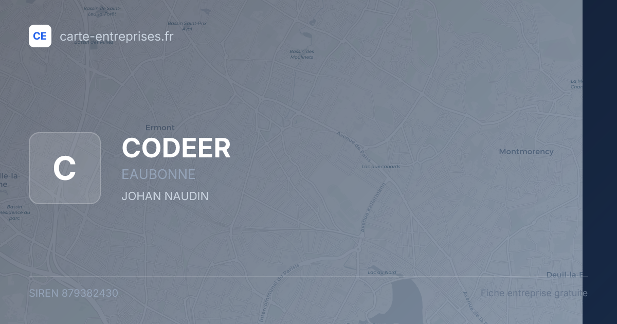 CODEER — 879382430 — fiche entreprise