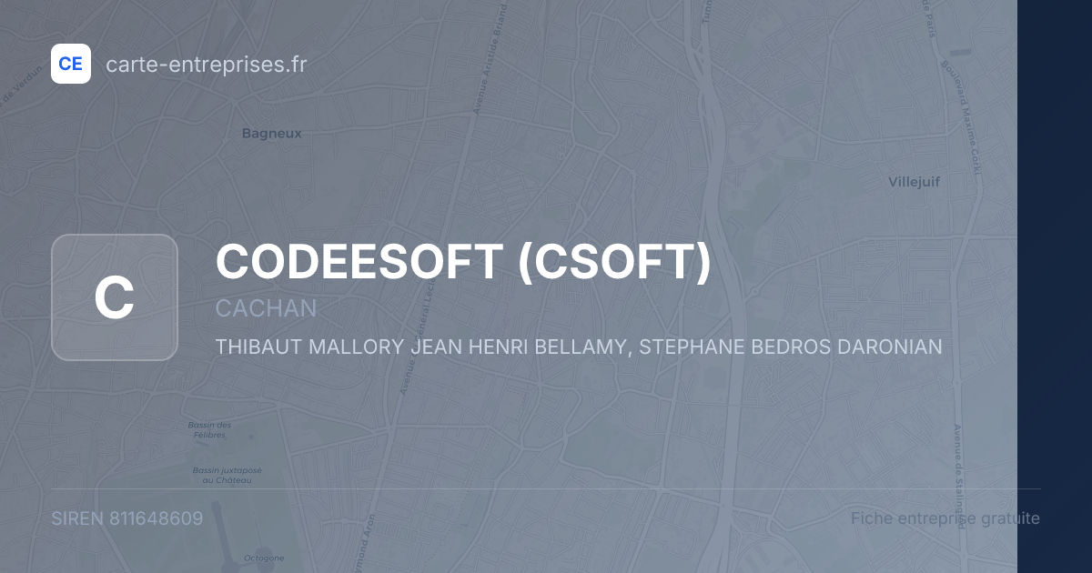CODEESOFT (CSOFT) — 811648609 — fiche entreprise