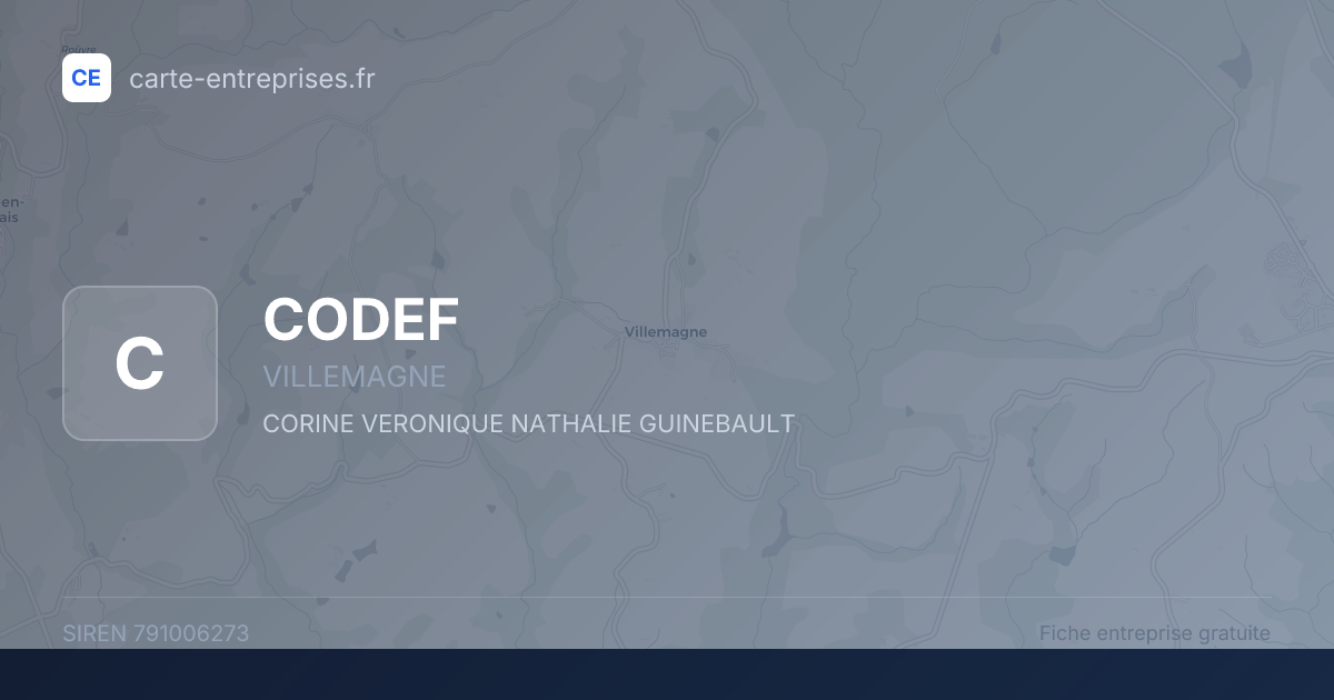 CODEF — 791006273 — fiche entreprise