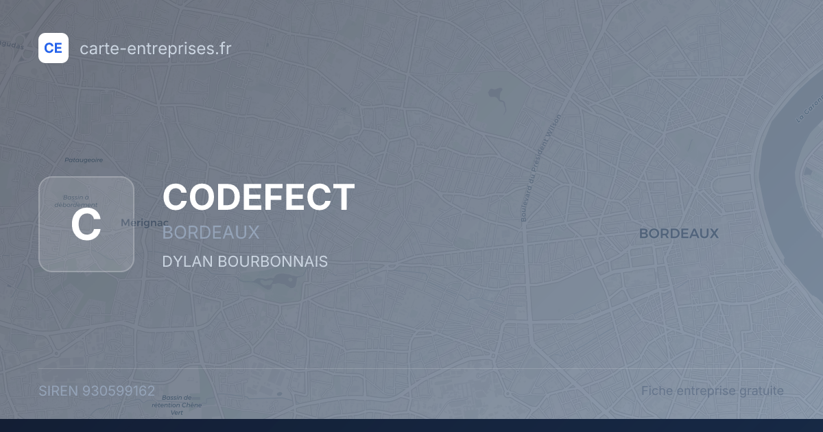CODEFECT — 930599162 — fiche entreprise