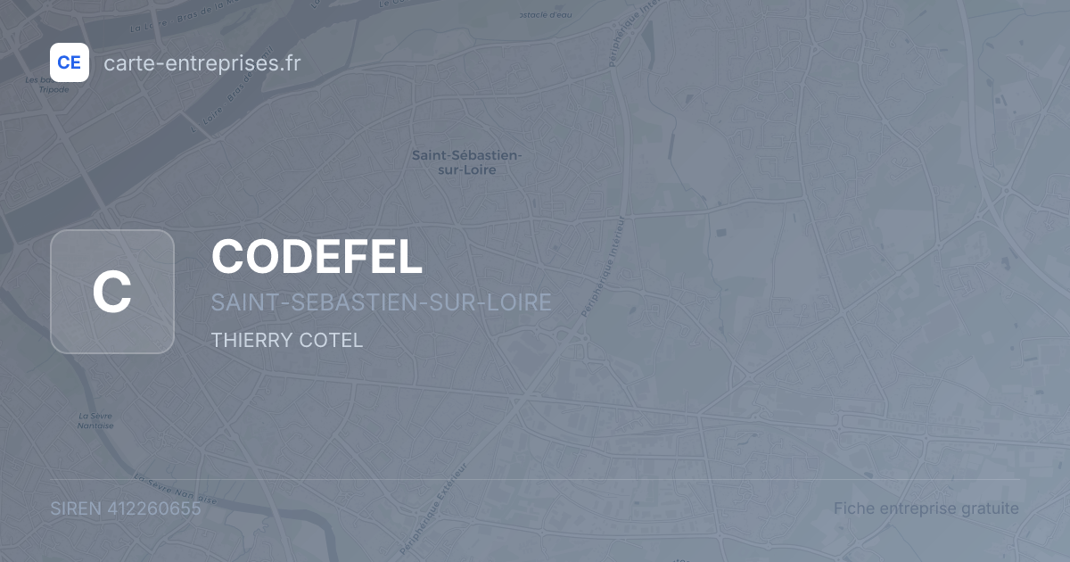 CODEFEL — 412260655 — fiche entreprise