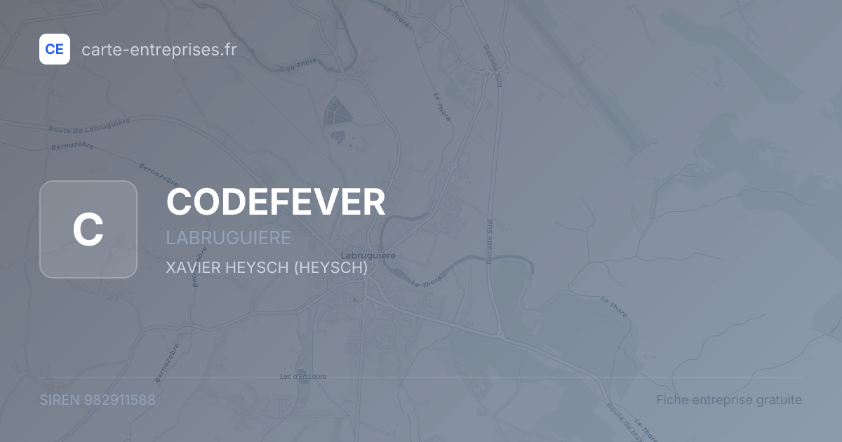 CODEFEVER — 982911588 — fiche entreprise