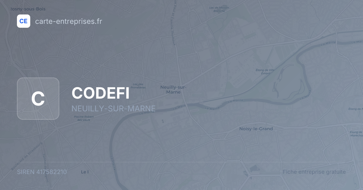 CODEFI — 417582210 — fiche entreprise