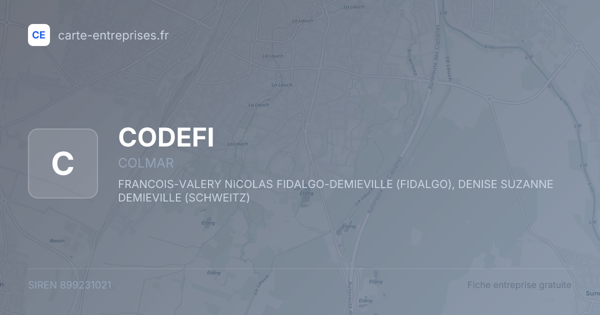 CODEFI — 899231021 — fiche entreprise