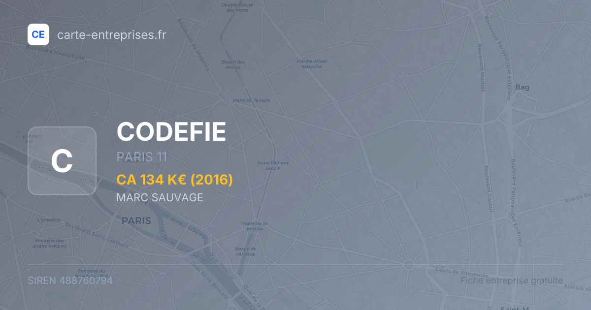 CODEFIE — 488760794 — fiche entreprise