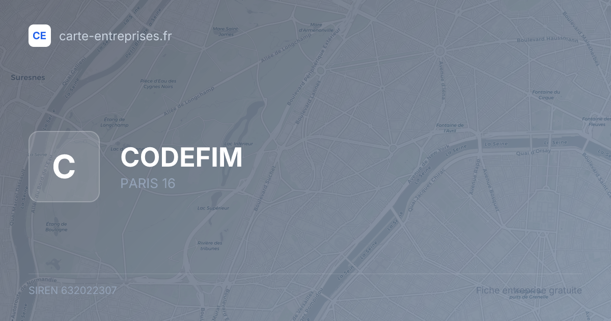 CODEFIM — 632022307 — fiche entreprise