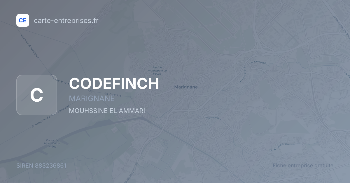 CODEFINCH — 883236861 — fiche entreprise