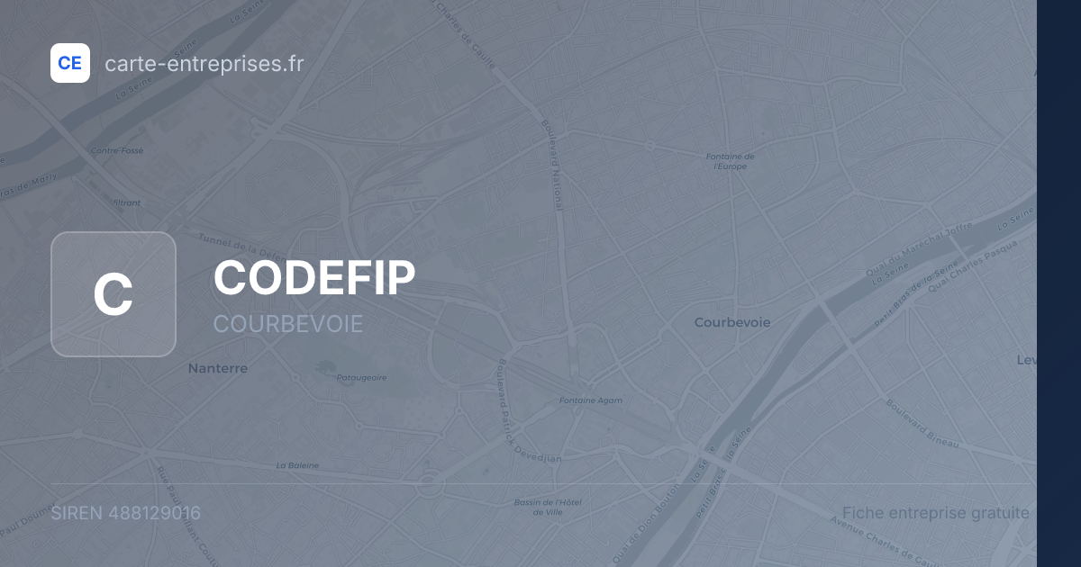 CODEFIP — 488129016 — fiche entreprise