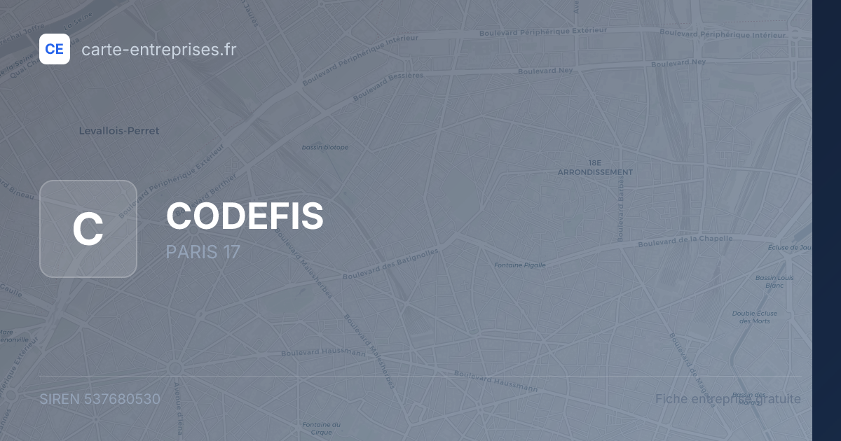 CODEFIS — 537680530 — fiche entreprise