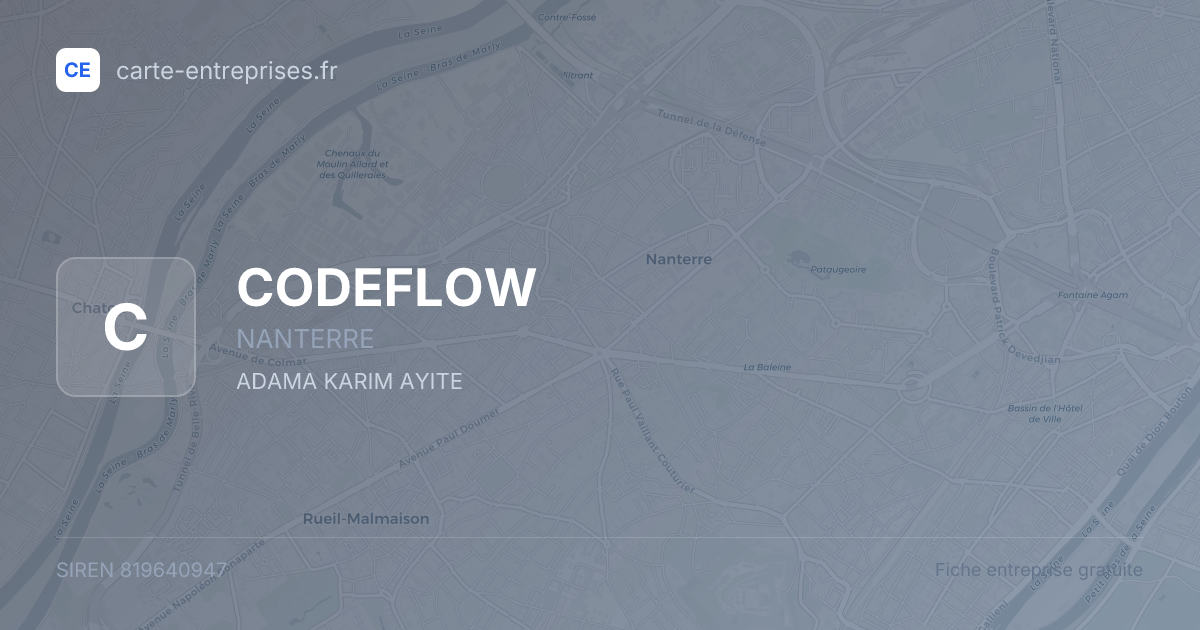 CODEFLOW — 819640947 — fiche entreprise