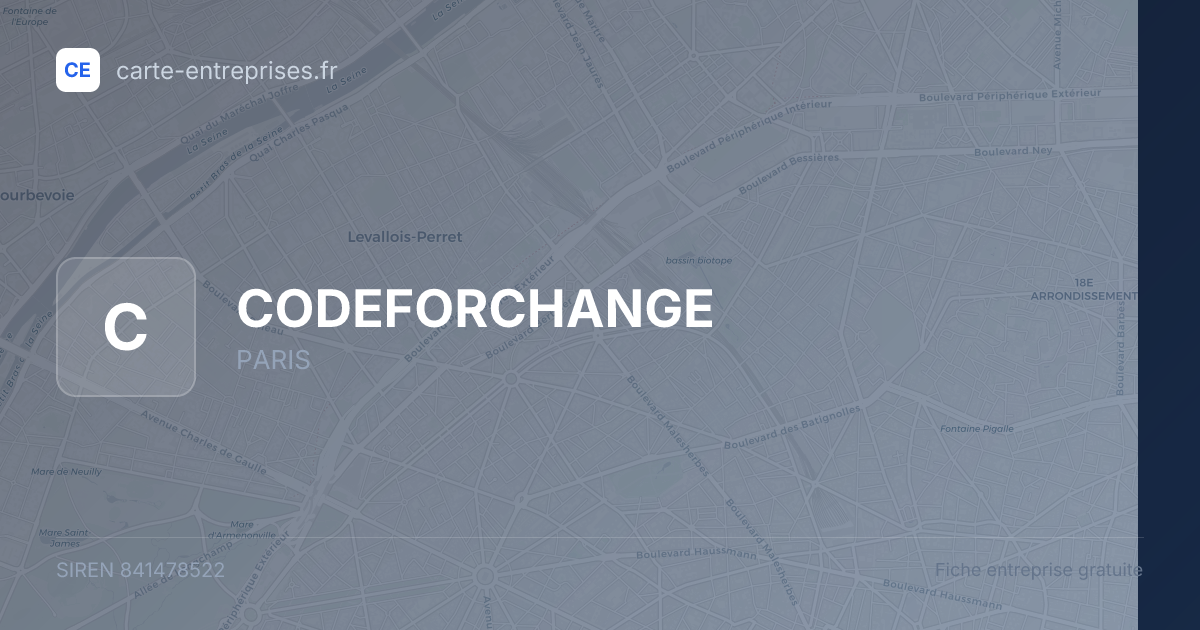 CODEFORCHANGE — 841478522 — fiche entreprise